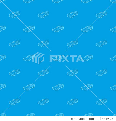 Hearse pattern vector seamless blue 41875692