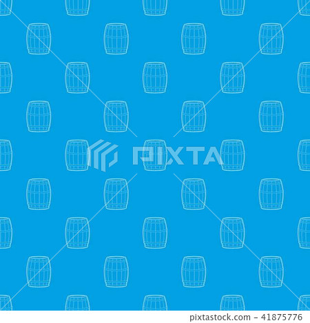 Wine barrel pattern vector seamless blue 41875776