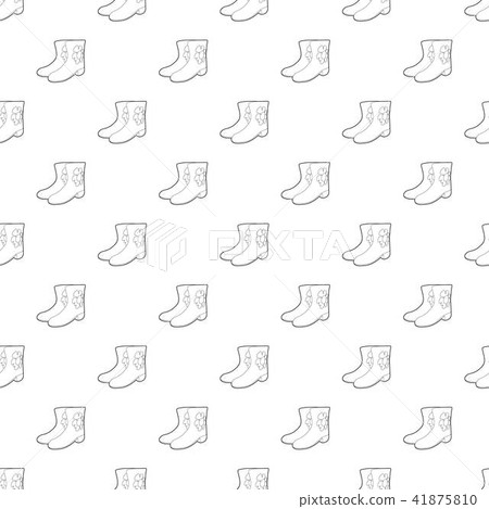 Rubber boots pattern vector seamless - Stock Illustration [41875810 ...