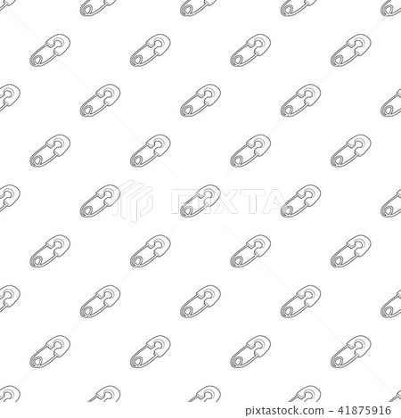Safety pin pattern vector seamless 41875916