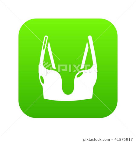 Brassiere women icon, simple black style 41875917