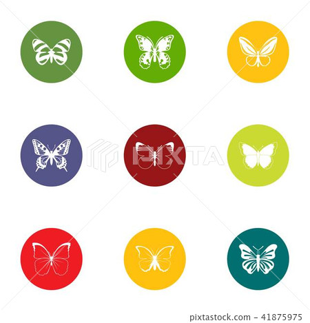 Throttle icons set, flat style Throttle icons set, flat style 41875975