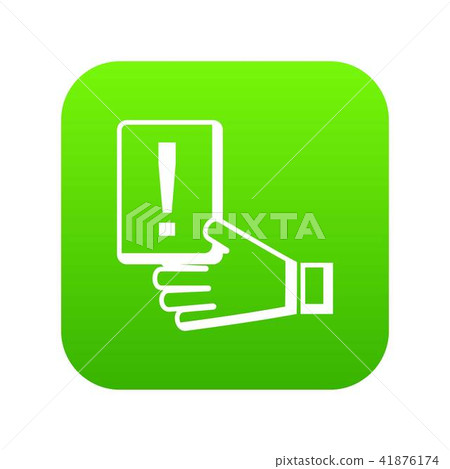 Penalty card icon, simple black style 41876174