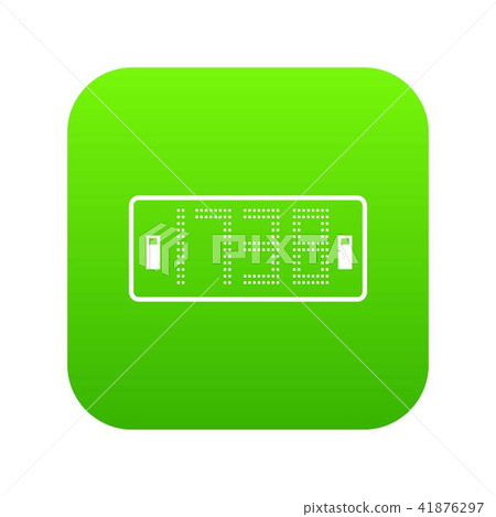 Football scoreboard modern icon, simple black style 41876297