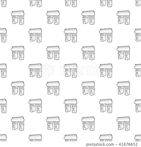Triumphal arch pattern vector seamless - Stock Illustration [41876652 ...