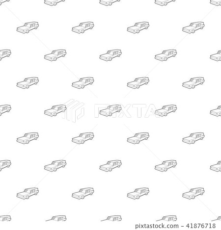 Hearse pattern vector seamless Hearse pattern vector seamless 41876718
