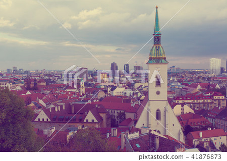 Image of view on downtown with St. Martin Cathedral Image of view on downtown with St. Martin Cathedral 41876873