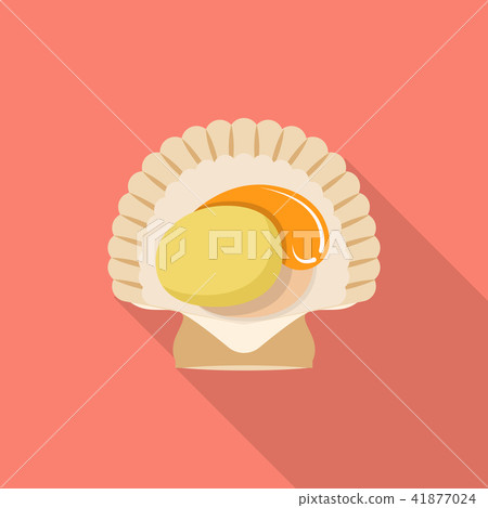 Sea shell icon, flat style 41877024