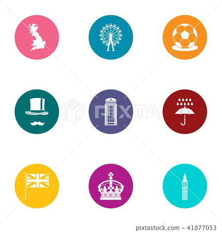 Tsardom icons set, flat style Tsardom icons set, flat style 41877053