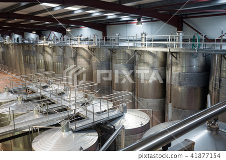 Shop with processing cisterns in wine plant 41877154