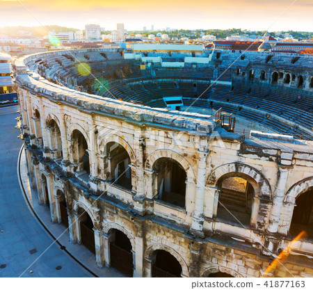 Picture of details ancient amphitheatre arena in Nimes Picture of details ancient amphitheatre arena in Nimes 41877163