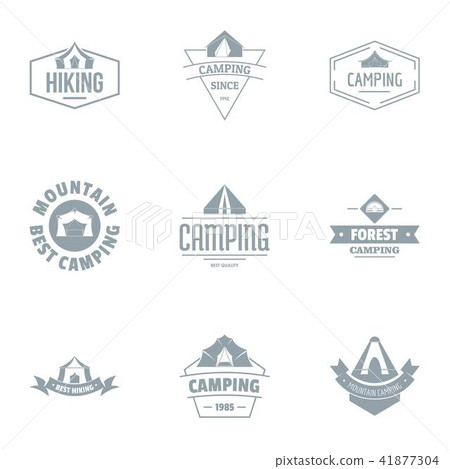 Alpine logo set, simple style - Stock Illustration [41877304] - PIXTA