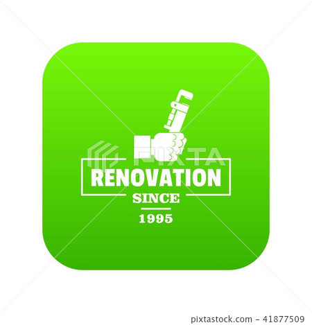 Renovation icon green vector 41877509