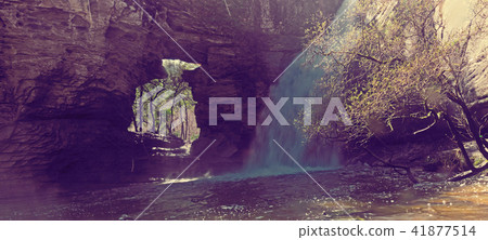 Waterfall La Foradada de Cantonigros 41877514