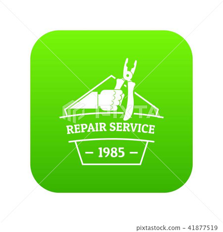 Repair service icon green vector Repair service icon green vector 41877519