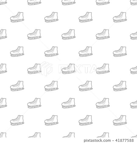 Ice skate pattern vector seamless 41877588