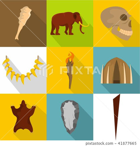 Spelaean icons set, flat style Spelaean icons set, flat style 41877665