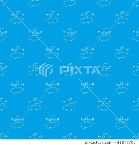 Arabic man pattern vector seamless blue Arabic man pattern vector seamless blue 41877705