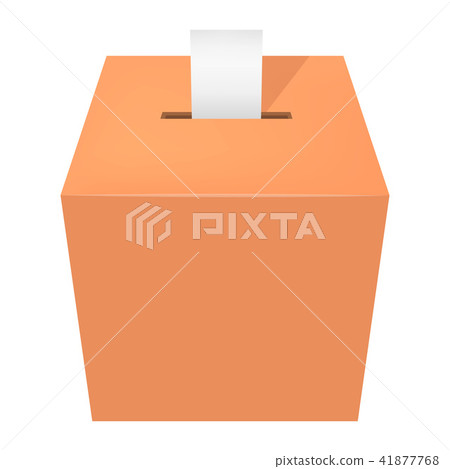 Ballot box mockup, realistic style 41877768
