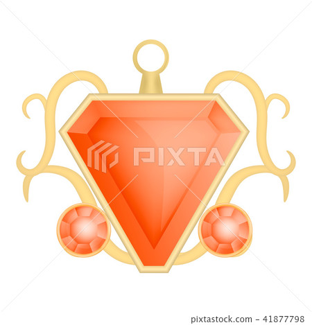 Garnet gemstone mockup, realistic style Garnet gemstone mockup, realistic style 41877798
