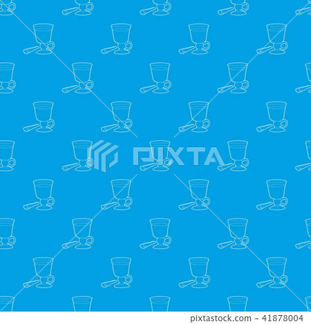 Mulled wine pattern vector seamless blue 41878004