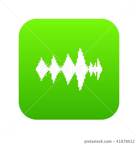 Audio digital equalizer technology icon digital green Audio digital equalizer technology icon digital green 41878012