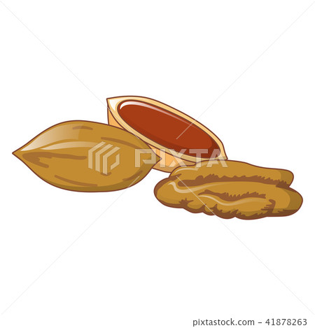 Pecans icon, cartoon style Pecans icon, cartoon style 41878263
