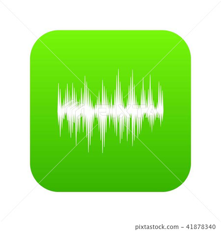 Audio digital equalizer technology icon digital green Audio digital equalizer technology icon digital green 41878340