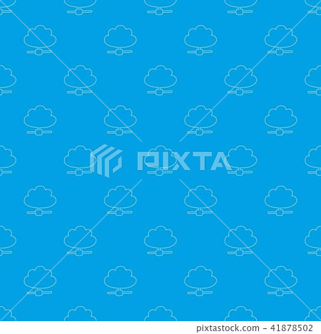 Cloud database pattern vector seamless blue 41878502