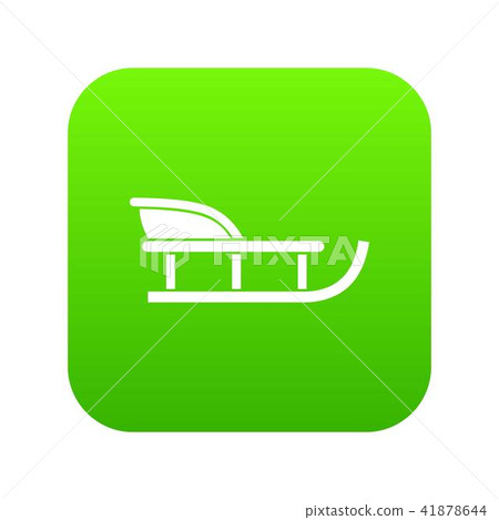 Sled icon digital green Sled icon digital green 41878644