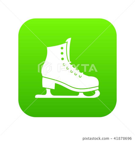 Skates icon digital green 41878696