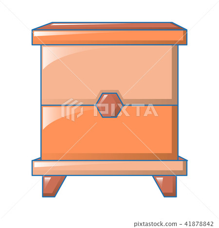 Wood bedside table icon, cartoon style Wood bedside table icon, cartoon style 41878842