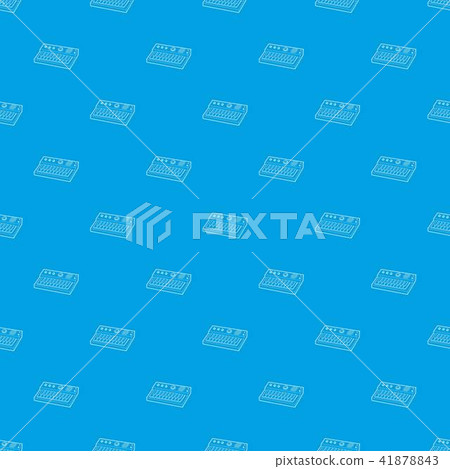 Synthesizer pattern vector seamless blue Synthesizer pattern vector seamless blue 41878843