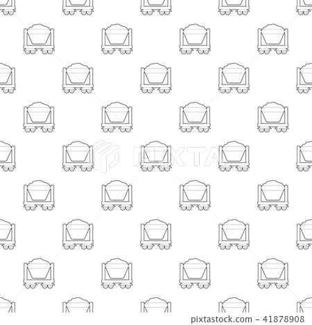 Mine cart pattern vector seamless Mine cart pattern vector seamless 41878908