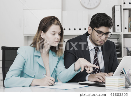 Business team working in office Business team working in office 41883205