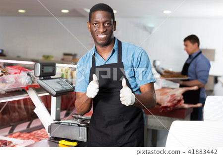 satisfied African American male professional butche 41883442