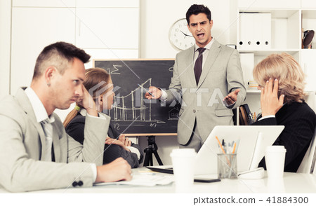 Businessman feeling angry to coworkers 41884300