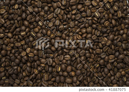 Close up of roasted coffee beans background. 41887075