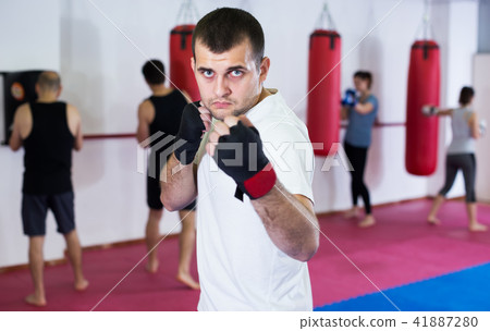 Guy boxer in training Guy boxer in training 41887280