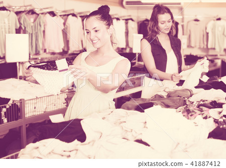 Two women shopping panties Two women shopping panties 41887412