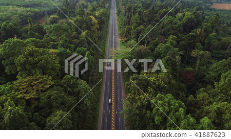 aerial view landscape of  Mountain in Krabi Thaila 41887623