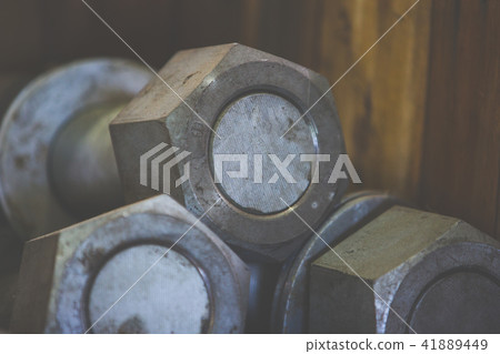 A lot of nut and bolt selective focus A lot of nut and bolt selective focus 41889449