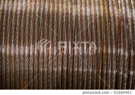 close up Roll of safety copper ground rod close up Roll of safety copper ground rod 41889461