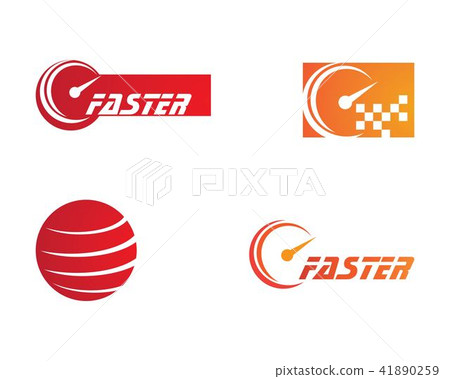 Faster Logo Template 41890259