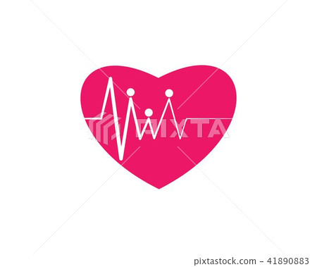 heart beat line vector heart beat line vector 41890883