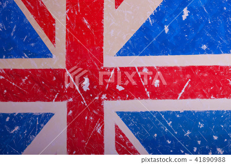 United Kingdom Flag with a vintage and old look 41890988