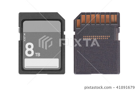Memory card isolated on white background Memory card isolated on white background 41891679