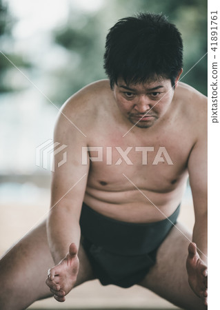 相撲 相撲選手的纏腰帶 研修 41891761