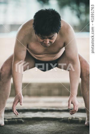 相撲 相撲選手的纏腰帶 研修 41891763