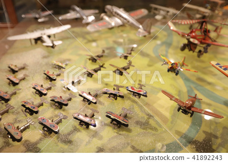 Retro airship toy show in museum chocolate  41892243